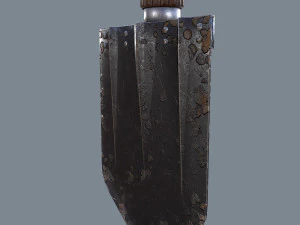 german sapper shovel ww2 3D Model