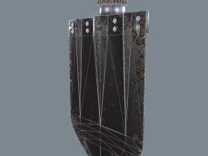 german sapper shovel ww2 3D Model