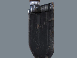 german sapper shovel ww2 3D Model