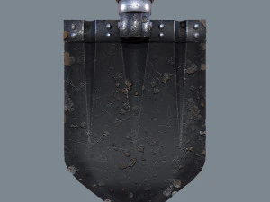 german sapper shovel ww2 3D Model