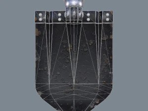 german sapper shovel ww2 3D Model