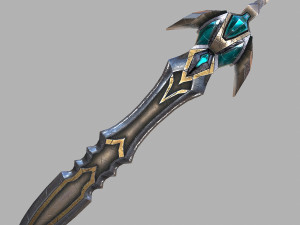 fantasy sword 23 3D Model