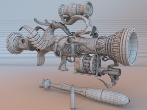 fantasy rifle 1 Modelo 3D