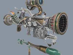 fantasy rifle 1 Modelo 3D