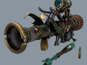 fantasy rifle 1 Modelo 3D