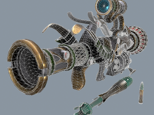 fantasy rifle 1 Modelo 3D