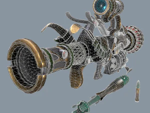 fantasy rifle 1 3D Model