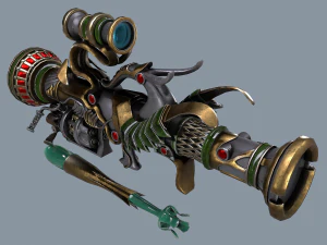 fantasy rifle 1 3D Model