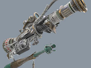 fantasy rifle 1 Modelo 3D