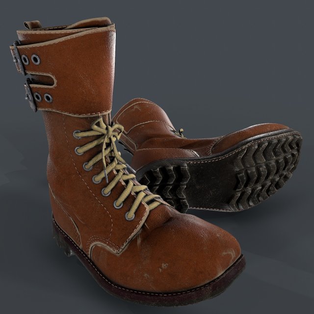 army boots legion 3D Модель .c4d .max .obj .3ds .fbx .stl .blend 