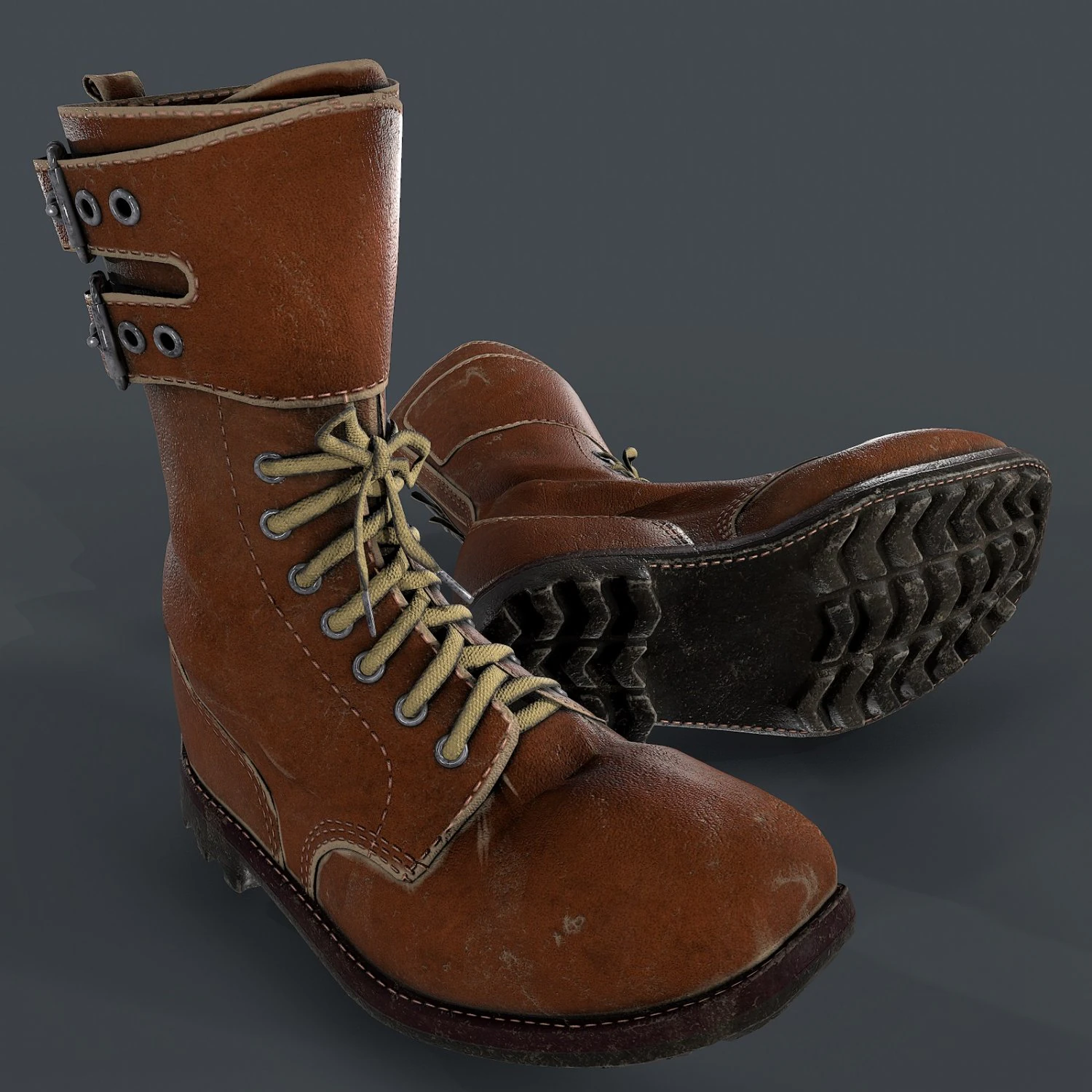 army boots legion 3D Model .c4d .max .obj .3ds .fbx .stl .blend 