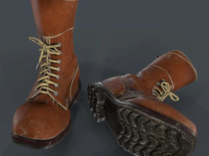 army boots legion 3D Model