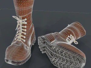 army boots legion 3D Model