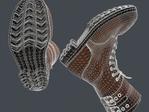 army boots legion 3D Model