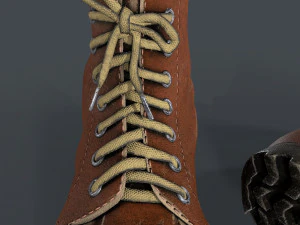 army boots legion 3D Model