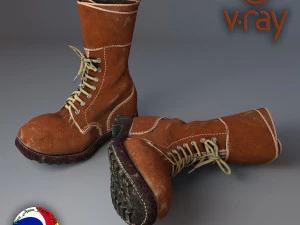 army boots legion 3D Model