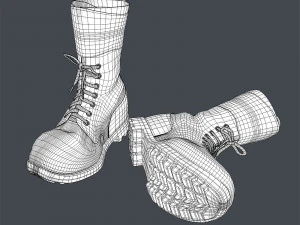 army boots legion 3D Model