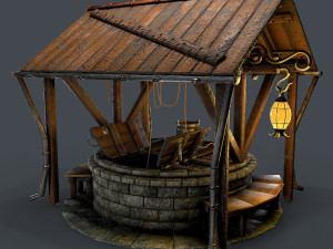 stone well 3D Model