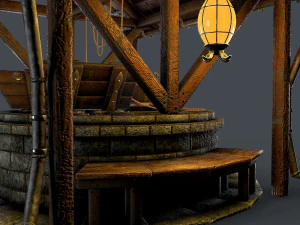 stone well 3D Model