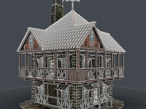medieval house 3D Model