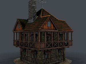 medieval house 3D Model