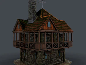 medieval house 3D Model