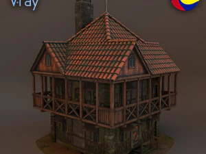 medieval house 3D Model