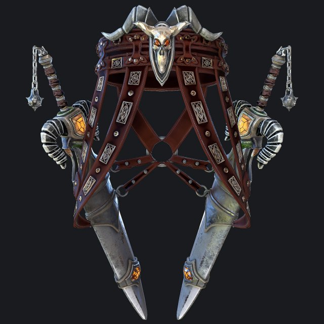fantasy swords with scabbard 3D Model .c4d .max .obj .3ds .fbx .stl .blend 