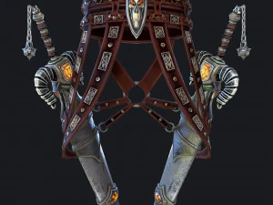 pedang fantasi dengan sarungnya Model 3D