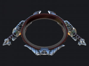 fantasy swords with scabbard 3D Model