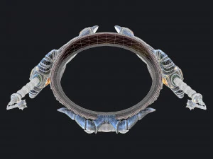 fantasy swords with scabbard 3D Model