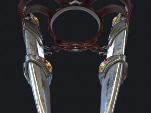 fantasy swords with scabbard 3D Model