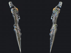 fantasy swords with scabbard 3D Model