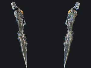 fantasy swords with scabbard 3D Model