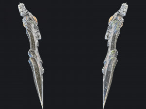 fantasy swords with scabbard 3D Model