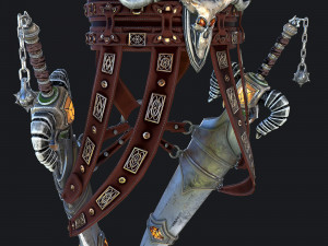fantasy swords with scabbard 3D Model