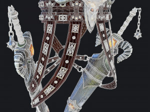 fantasy swords with scabbard 3D Model