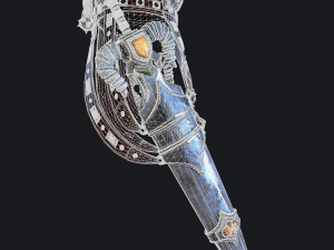 fantasy swords with scabbard 3D Model