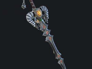 fantasy swords with scabbard 3D Model