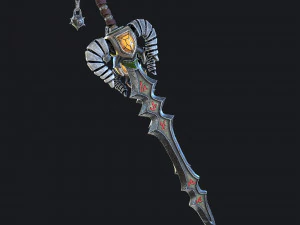 fantasy swords with scabbard 3D Model