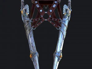 fantasy swords with scabbard 3D Model