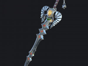 fantasy swords with scabbard 3D Model