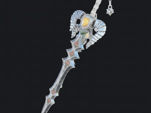 fantasy swords with scabbard 3D Model