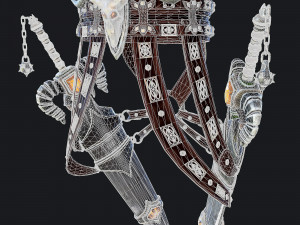 fantasy swords with scabbard 3D Model