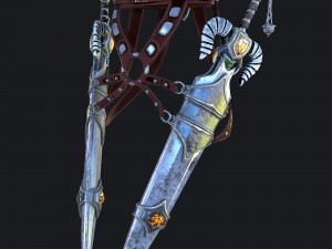 fantasy swords with scabbard 3D Model