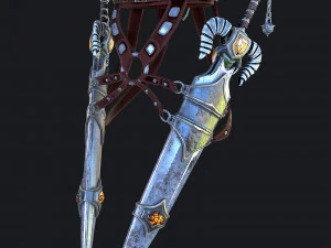 fantasy swords with scabbard 3D Model