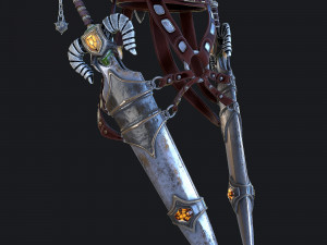 fantasy swords with scabbard 3D Model