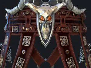 fantasy swords with scabbard 3D Model