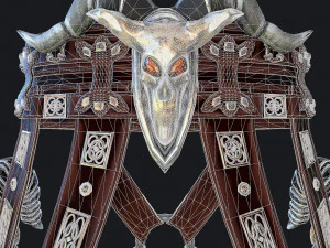 fantasy swords with scabbard 3D Model