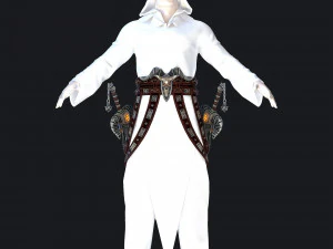 fantasy swords with scabbard 3D Model